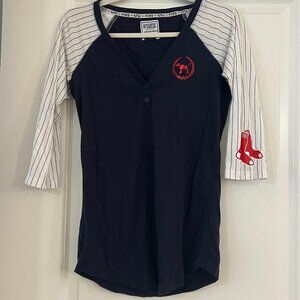 PINK Victoria's Secret Boston Red Sox MLB 3/4 Sleeve Shirt Size S